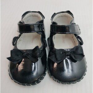 Pediped Originals Black Patent Shoes Size 0-6 mo NIB
